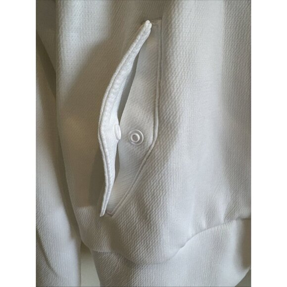 "NEW Adidas Women's Knitted Golf Jacket XS White, Soft Double Knit, HS8975 - Picture 6 of 14
